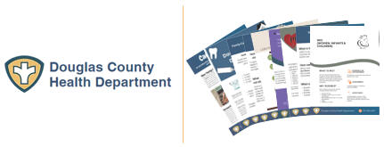 (linked image) spread of flyers for summer meals at the Douglas County Health Department